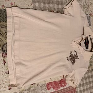 Rodeo Quincy Bronc Polo Club Women's Cream Polo Shirt